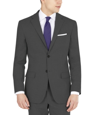 Dkny Men's Modern-fit Stretch Suit Jacket In Charcoal