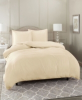 Super Soft Double Brushed Microfiber 3 Pc. Duvet Cover Set, California King - Beige
