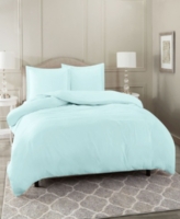 Super Soft Double Brushed Microfiber 3 Pc. Duvet Cover Set, California King - Aqua