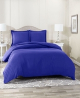 Super Soft Double Brushed Microfiber 3 Pc. Duvet Cover Set, California King - Royal Blue