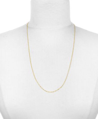 14K Yellow Gold .85 mm Singapore 20 Chain