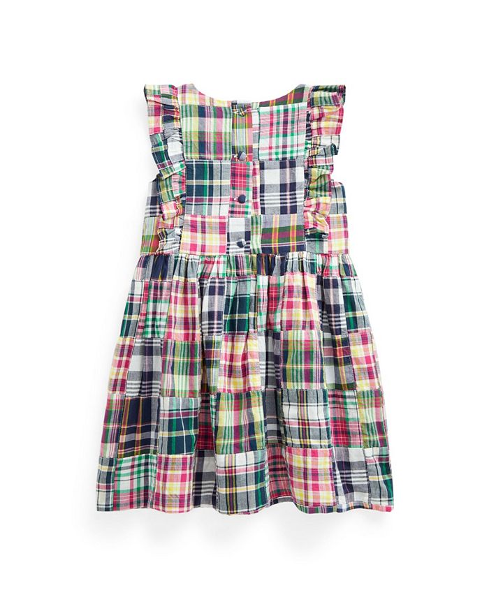 Polo Ralph Lauren Little Girls Patchwork Madras Dress & Reviews ...