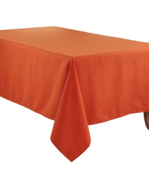 Saro Lifestyle Everyday Design Solid Color Tablecloth, 84" X 65" In Bright Orange