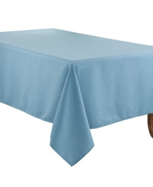 Saro Lifestyle Everyday Design Solid Color Tablecloth, 84" X 65" In Open Blue