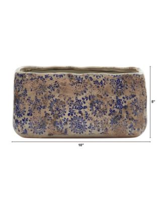 10" Tuscan Ceramic Rectangle Planter