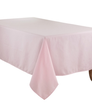 Saro Lifestyle Everyday Design Solid Color Tablecloth, 84" X 65" In Pink