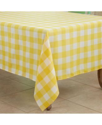 Buffalo Plaid Design Cotton Blend Tablecloth, 70" x 70"