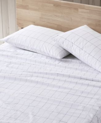 Printed 100% Cotton Percale 3-Pc. Sheet Set, Twin