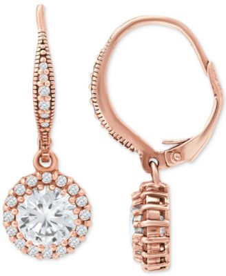 giani bernini rose gold earrings