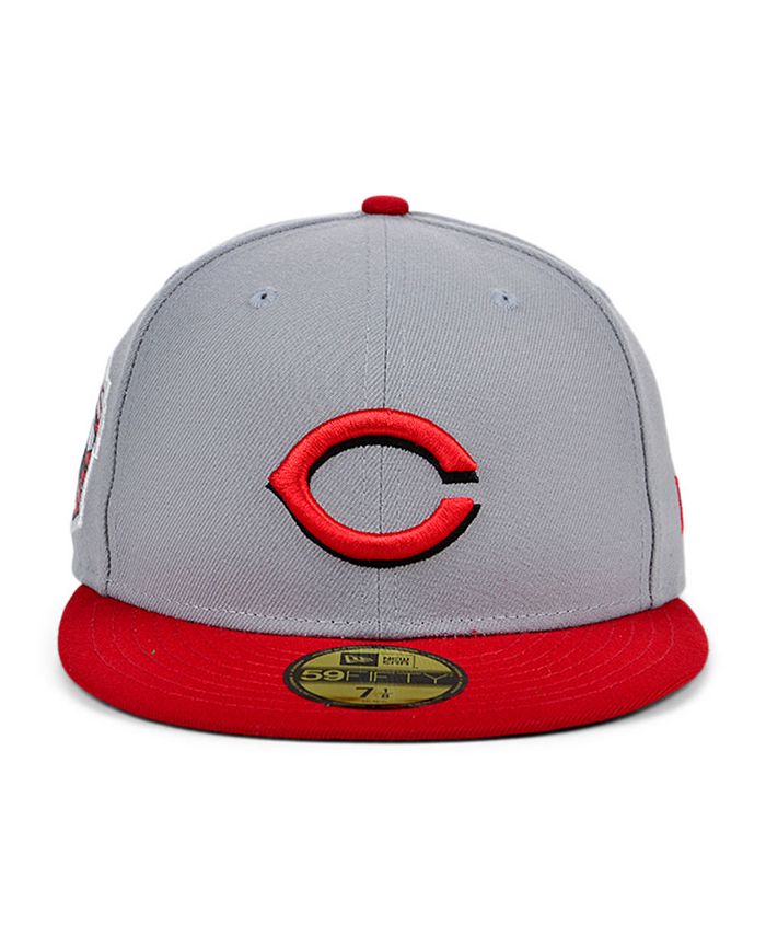 New Era Cincinnati Reds Gray Anniversary 59FIFTY Cap - Macy's