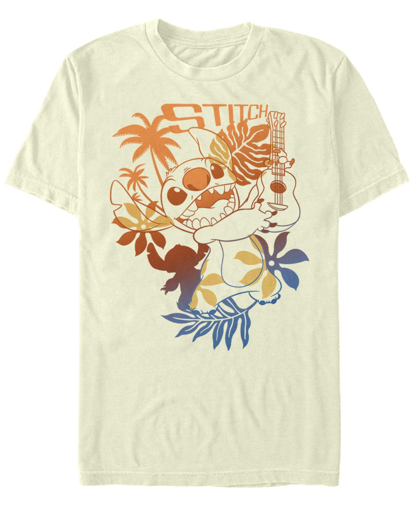 Мужская футболка Fifth Sun Lilo Stitch Aloha Stitch Short Sleeve, цвет: Натуральный — фото 1