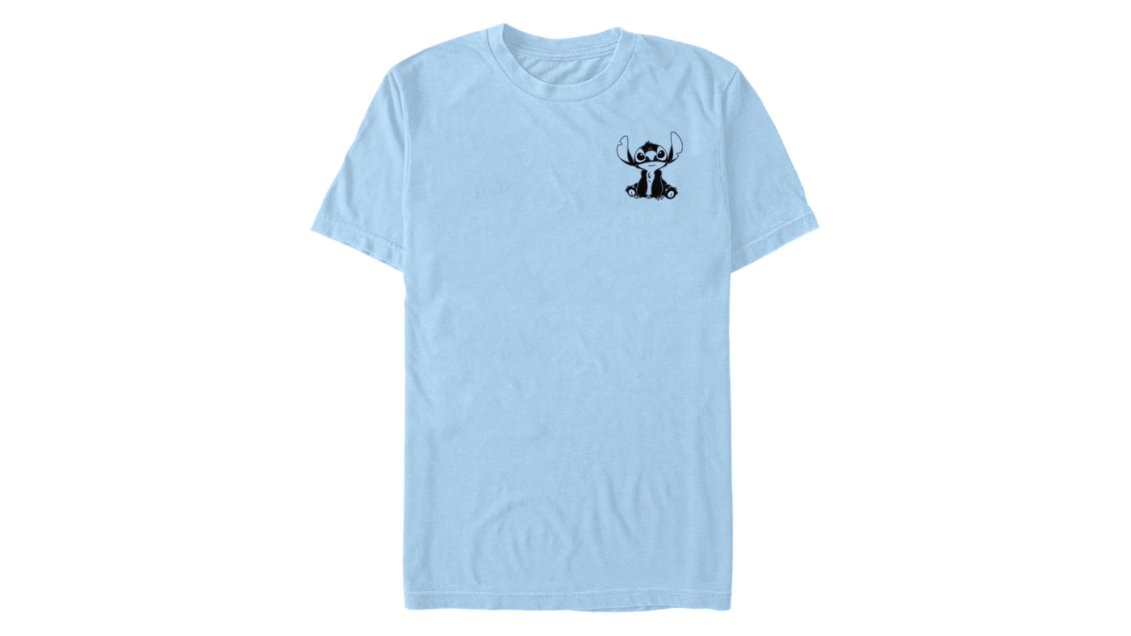 Men's Lilo Stitch Vintage-Like Lined Short Sleeve T-shirt