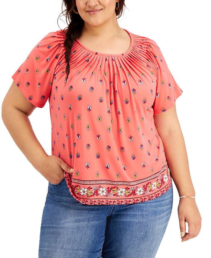 Macy s style sales co plus size tops
