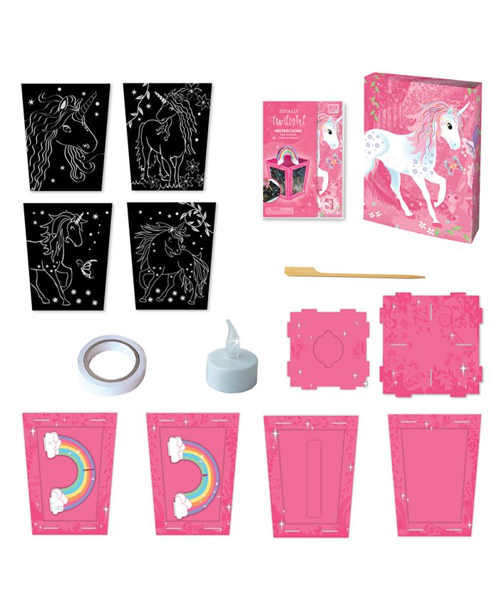 Box CanDIY Totally Twilight Unicorn Lantern Scratch Art Set Macy's