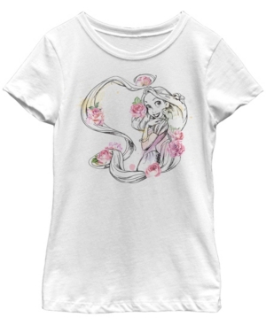 Big Girls Disney Princesses Rapunzelle Short Sleeve T-shirt
