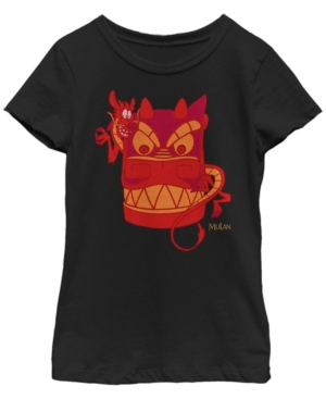 Big Girls Disney Princesses Red Dragon Short Sleeve T-shirt