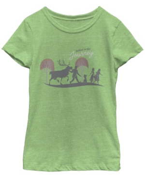 Big Girls Frozen 2 Journey Walks Short Sleeve T-shirt