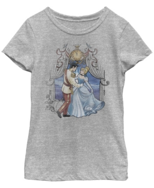 Big Girls Disney Princesses Cinderella Love Short Sleeve T-shirt