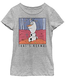 Big Girls Frozen 2 Normal Short Sleeve T-shirt