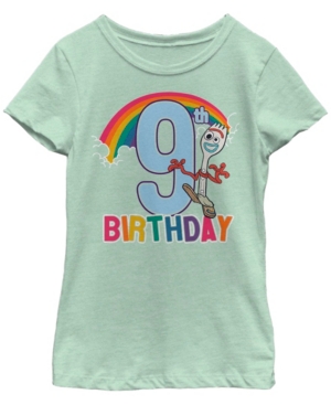 Big Girls Toy Story 4 Forky Is Nine Short Sleeve T-shirt