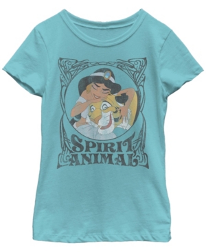 Big Girls Disney Princesses Spirit Animal V2 Short Sleeve T-shirt