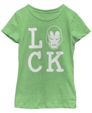 Big Girls Marvel Iron Luck Short Sleeve T-shirt