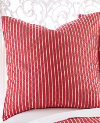 Santa Claus Lane Stripe 2-Pc. Sham Set, European