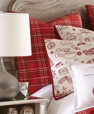Yuletide Plaid 2-Pc. Sham Set, European