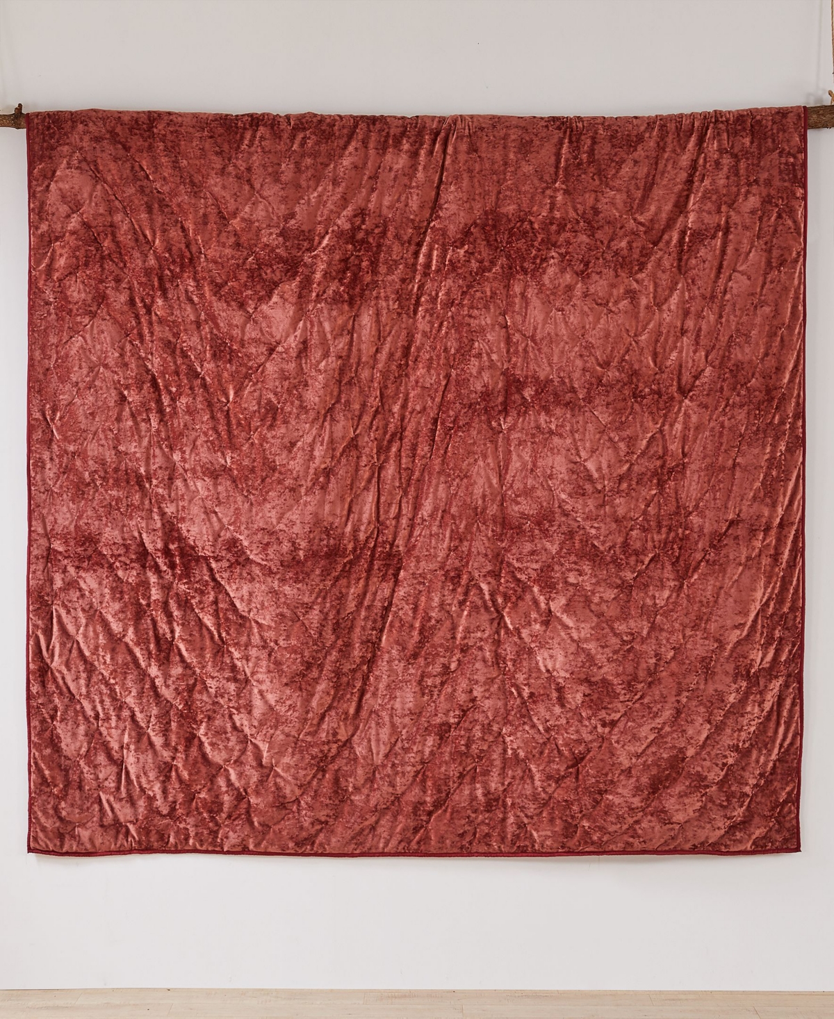 Levtex Abruzzi Velvet Reversible Quilt, King In Spice