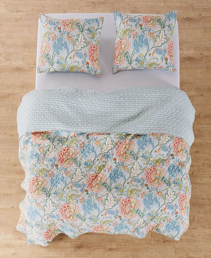 Levtex Angelica Spring King Quilt Set, 3 Piece & Reviews Quilts & Bedspreads Bed & Bath Macy's