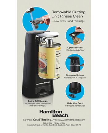 Hamilton Beach Can Opener with Built-in Knife Sharpener - Macy's