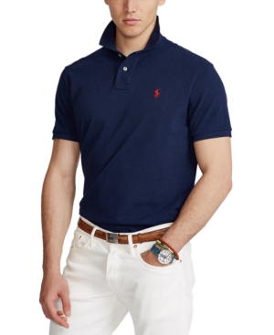Polo Ralph Lauren Men's Custom Slim Fit Crest Mesh Polo Shirt