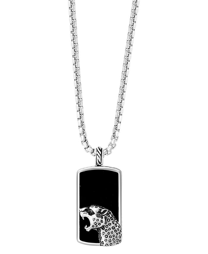 EFFY Collection EFFY Men s Onyx Black Spinel Accent Panther Dog