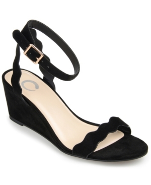 Journee Collection Collection Women's Loucia Wedge In Black