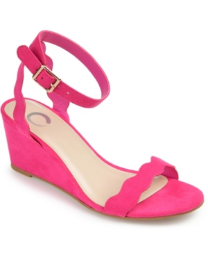 JOURNEE COLLECTION WOMEN'S LOUCIA WEDGE SANDALS