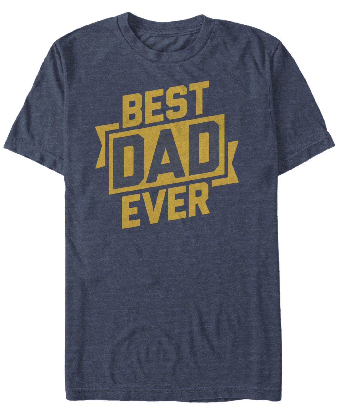 Мужская футболка Fifth Sun Best Dad Ever Short Sleeve Crew, цвет: Тёмно-синий меланжевый — фото 1