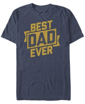 Shop Fifth Sun Men's Best Dad Ever Short Sleeve Crew T-shirt In Navy Heather