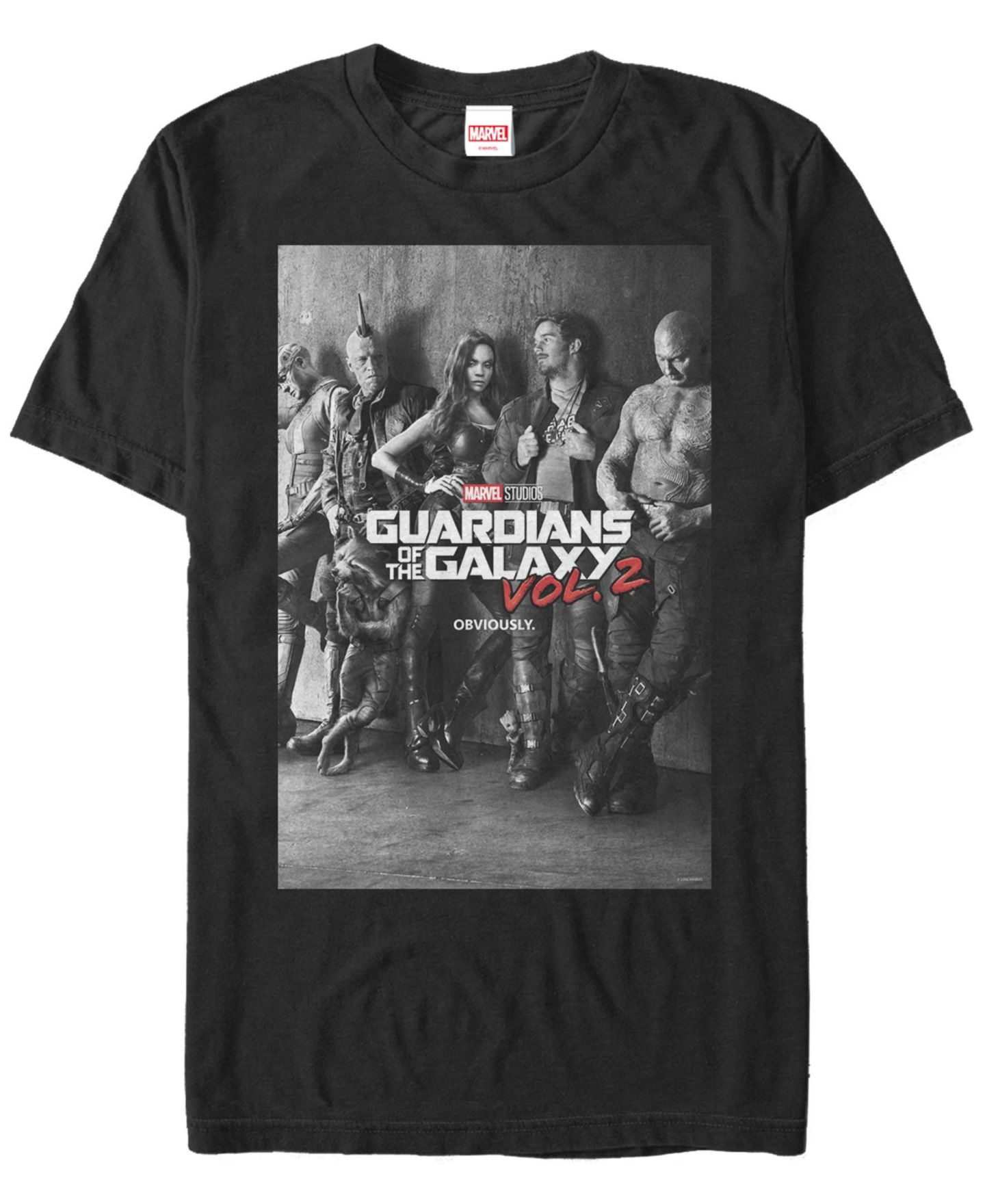 Мужская футболка Fifth Sun Guardians 2 Group Short Sleeve Crew, цвет: Чёрный — фото 1