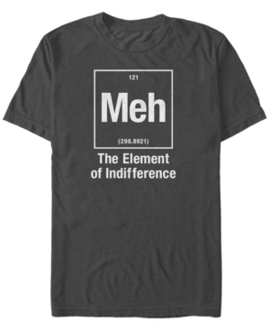 Fifth Sun Men's Element Of Meh Short Sleeve Crew T-shirt In Charcoal