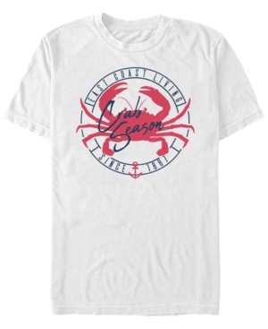 Fifth Sun Men's Crab Lifestyle Short Sleeve Crew T-shirt In White