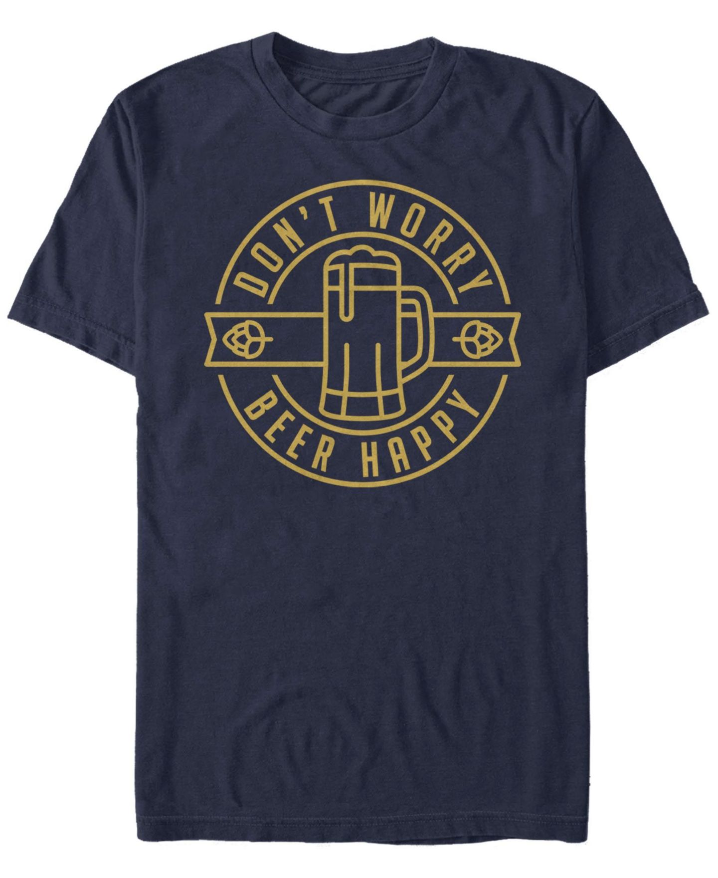 Мужская футболка Fifth Sun Beer Happy Short Sleeve Crew, цвет: Тёмно-синий — фото 1