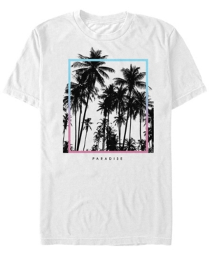 Fifth Sun Men's Paradise Palms Short Sleeve Crew T-shirt In White