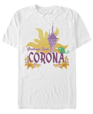 Fifth Sun Men's Corona Destination Short Sleeve Crew T-shirt In White