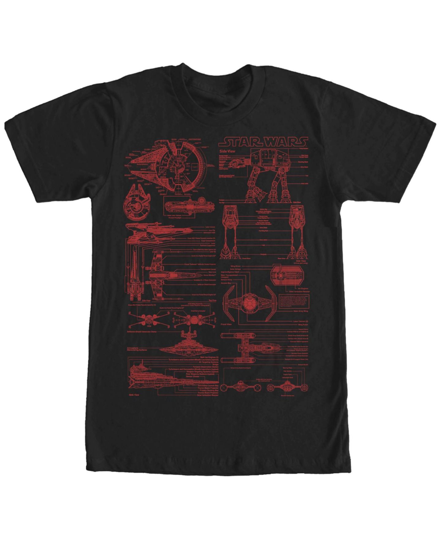 Мужская футболка Fifth Sun Super Schematics Short Sleeve Crew, цвет: Чёрный — фото 1