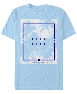 Shop Fifth Sun Men's Para Dise Palms Short Sleeve Crew T-shirt In Light Blue