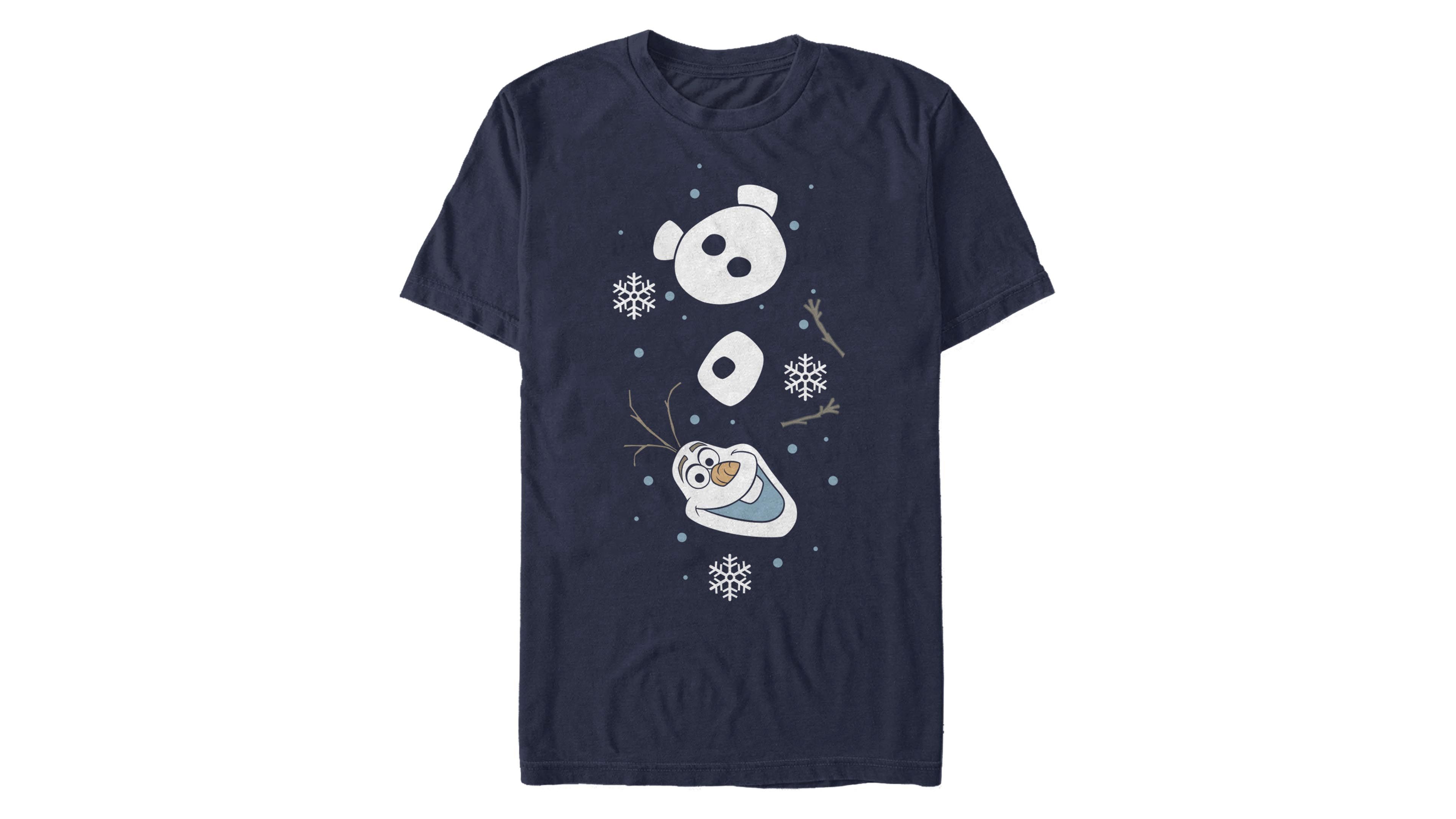 Fifth Sun Men's Olaf Christmas Sleeve Short Crew T-shirt