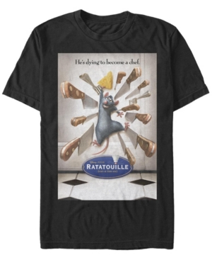Fifth Sun Men's Ratatouille Poster Short Sleeve Crew T-shirt In Black
