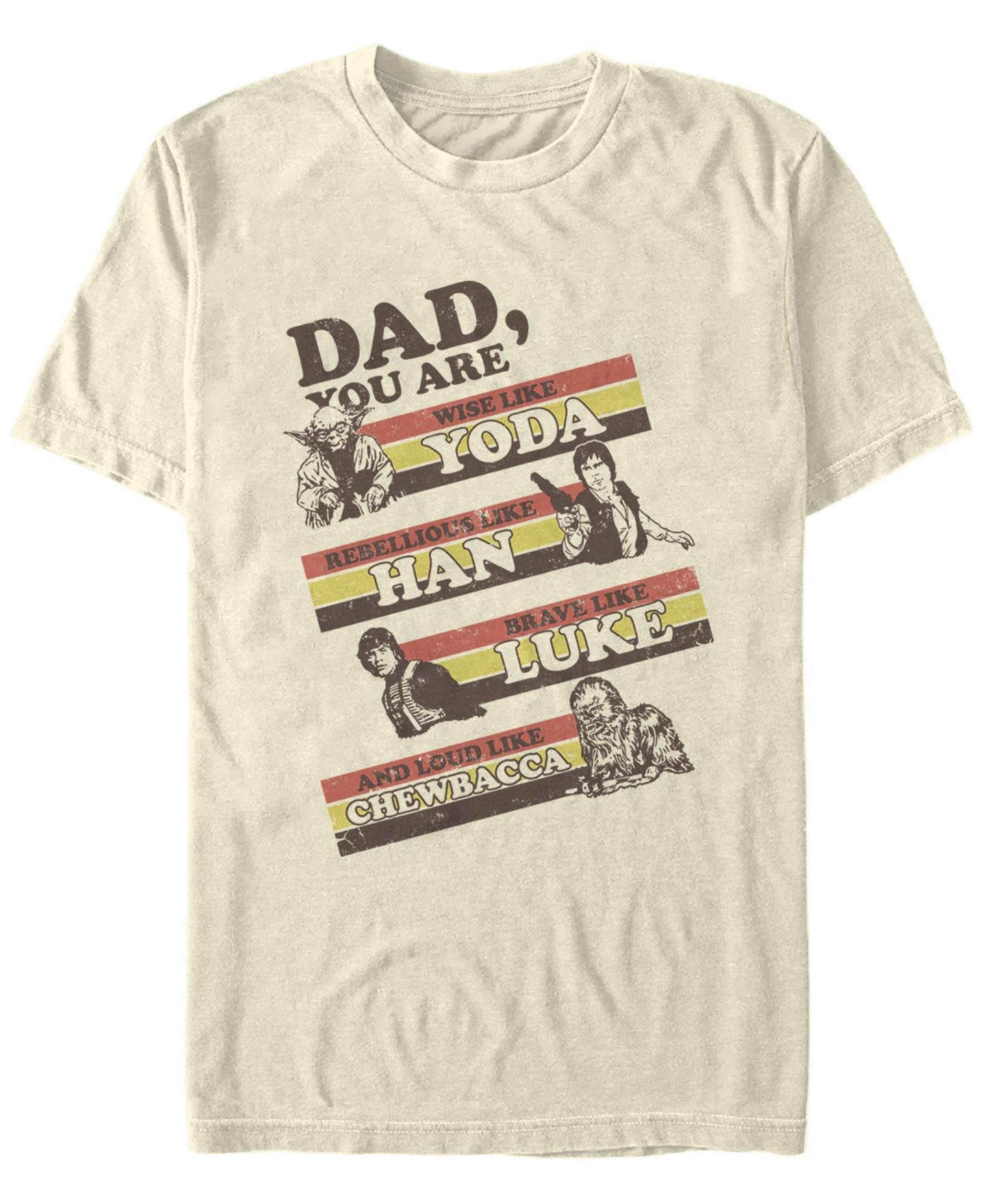 Мужская футболка Fifth Sun Dad You Are 70's Short Sleeve Crew, цвет: Натуральный — фото 1
