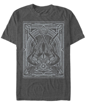 Fifth Sun Men's Savage Rock Short Sleeve Crew T-shirt In Charcoal Heather