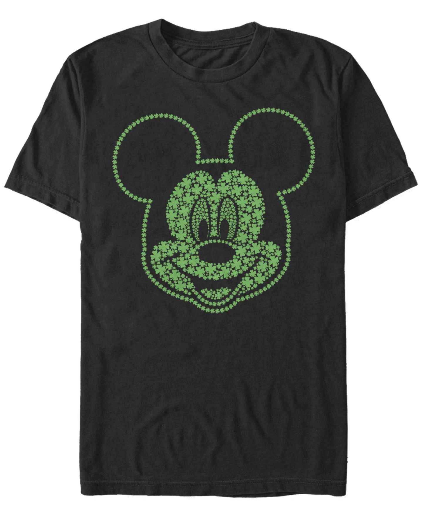 Мужская футболка Fifth Sun Mickey Shamrocks Short Sleeve Crew, цвет: Чёрный — фото 1
